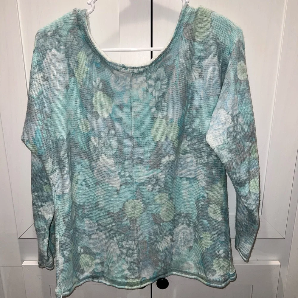 Free people size medium angora blend rolled edge sweater - Picture 5 of 6